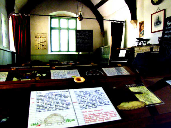 Tyneham School classroom